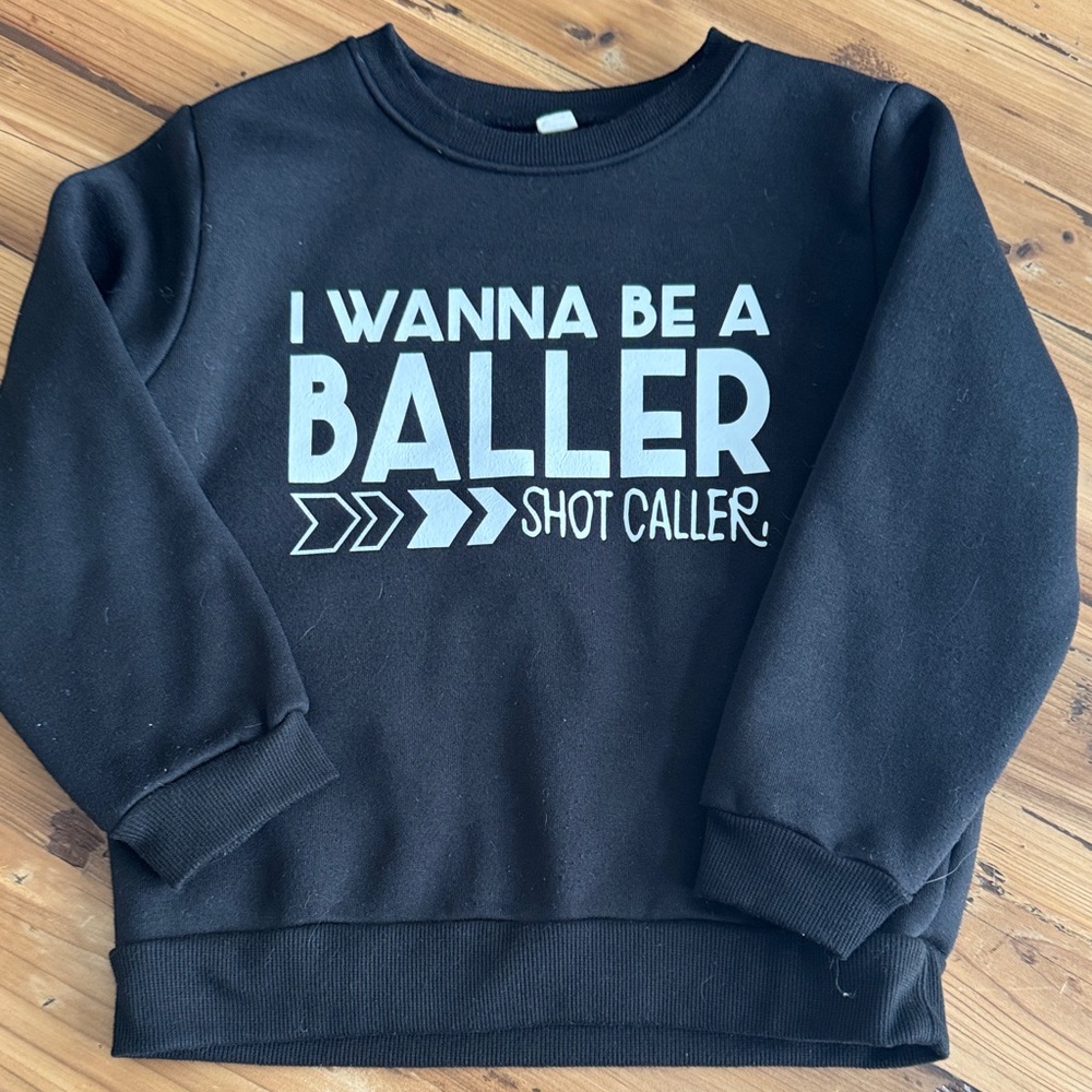 Black Graphic Sweatshirt